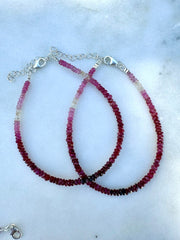 Bracelet With Ruby Stone | Rubi Bracelet | Platazul