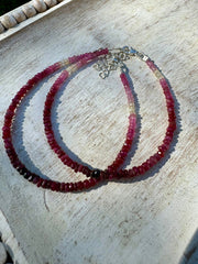 Bracelet With Ruby Stone | Rubi Bracelet | Platazul