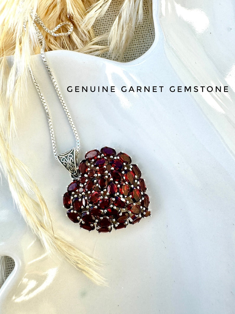 Ava Garnet necklace