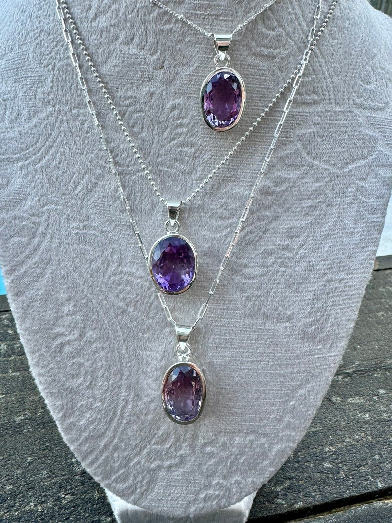 Purple Gemstone Necklace | Yara Necklace | Platazul