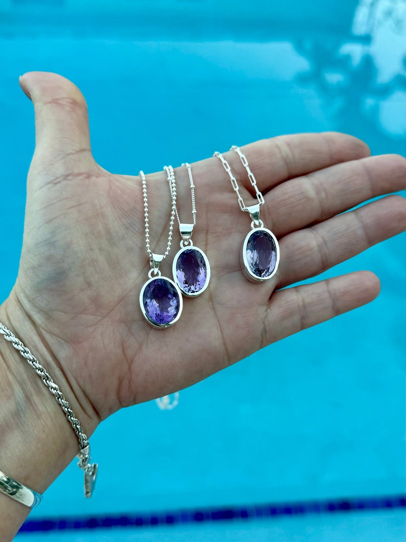 Purple Gemstone Necklace | Yara Necklace | Platazul