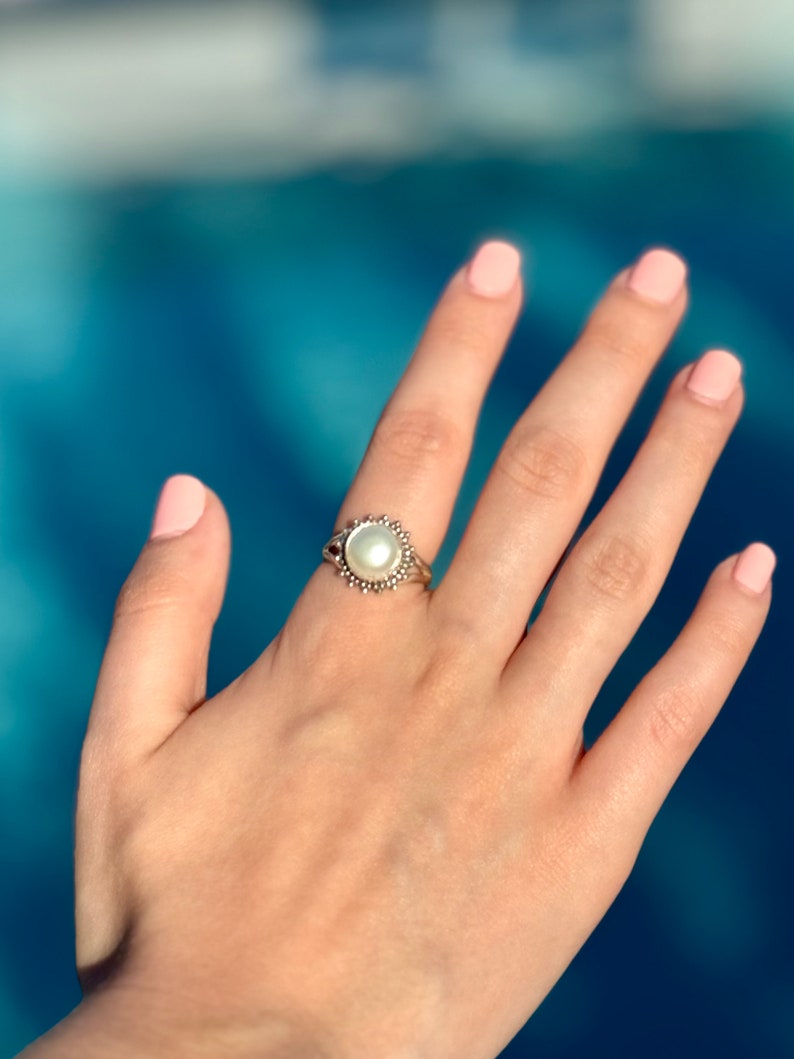 Pearl Ring For Women | Perla Ring | Platazul