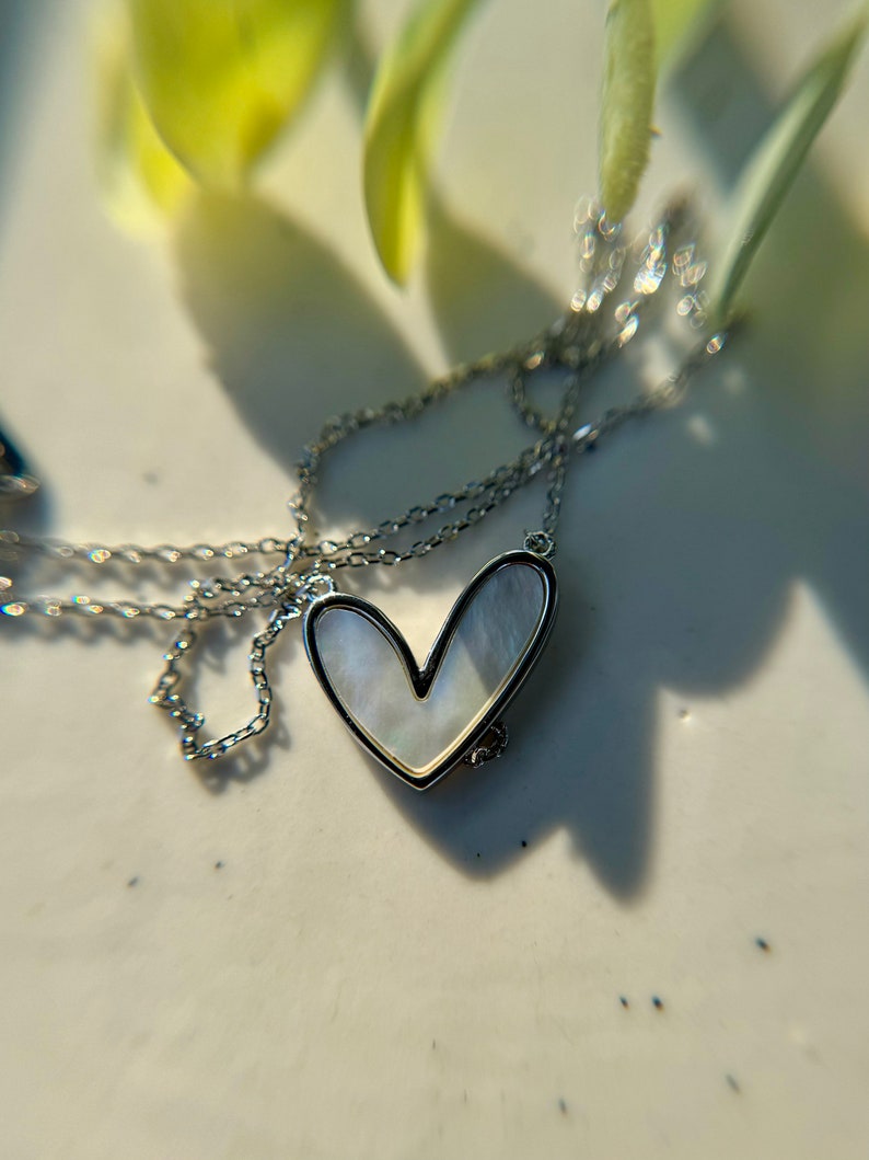 Pearl Heart Necklace | Mily Necklace | Platazul