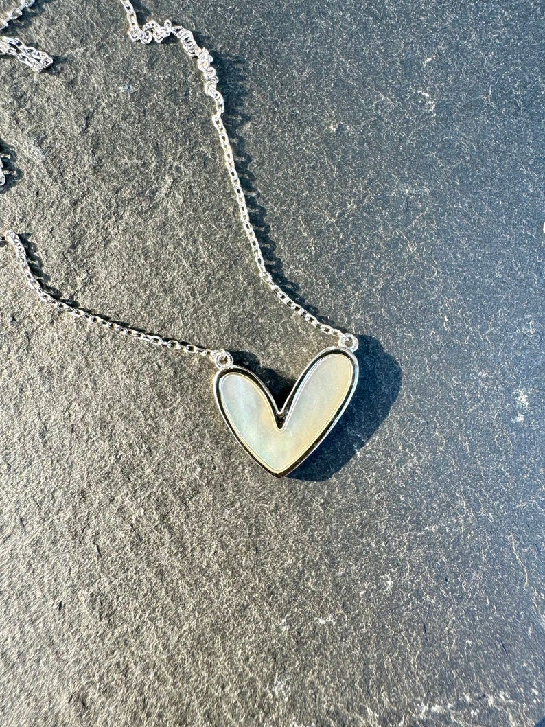 Pearl Heart Necklace | Mily Necklace | Platazul