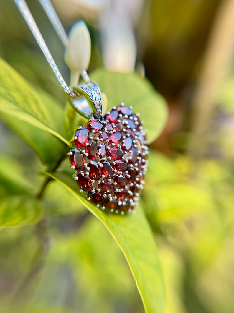 Ava Garnet necklace