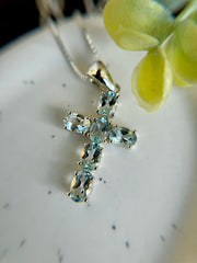 Silver Cross Pendant Women's | Cielo Necklace | Platazul