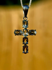 Silver Cross Pendant Women's | Cielo Necklace | Platazul