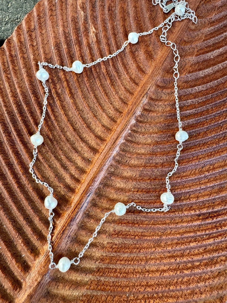 Silver Pearl Necklace | Elba Pearl Necklace | Platazul