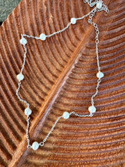 Silver Pearl Necklace | Elba Pearl Necklace | Platazul